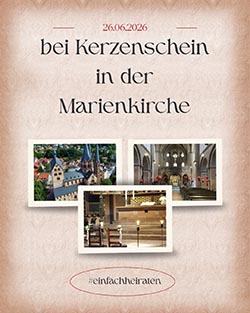 bei Kerzenschein in der Marienkirche