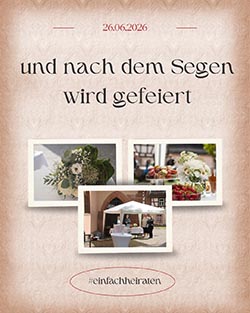 und nach dem Segen wird gefeiert